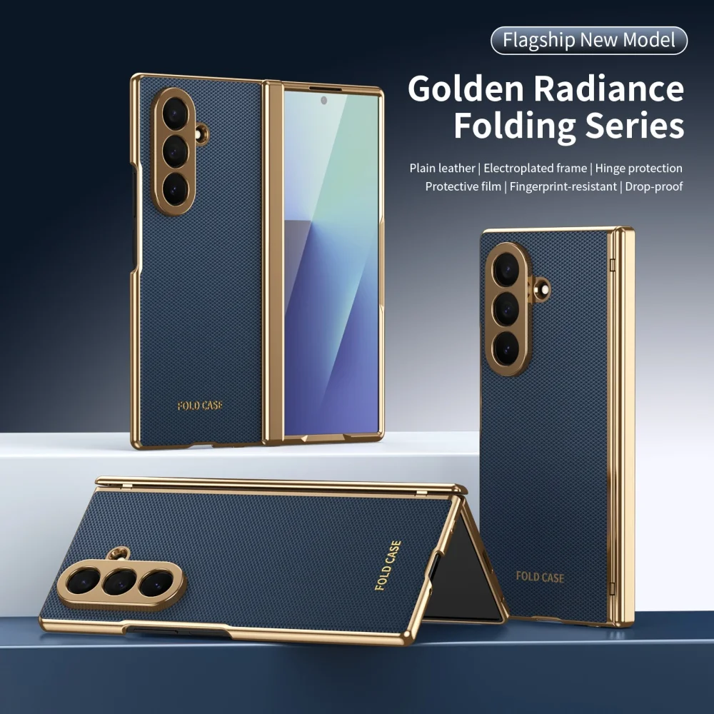 Matte Business-Frontfolie mit Kamera-Schutz und Lederhülle für Samsung Galaxy Z Fold 8 7 6 5 4 ZFold8 Scharnierabdeckung – Detail 25