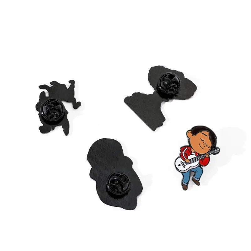 New 4pcs/set Dsn COCO Enamel Pin Hector Miguel Riveras Brooches Badges Metal Enamel Lapel Pins Brooches Gift