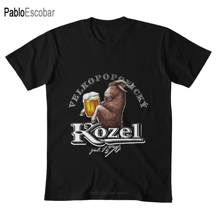 Kozel Czech lager logo T shirt kozel lager logo piwa czeska koza pint marka alkohol