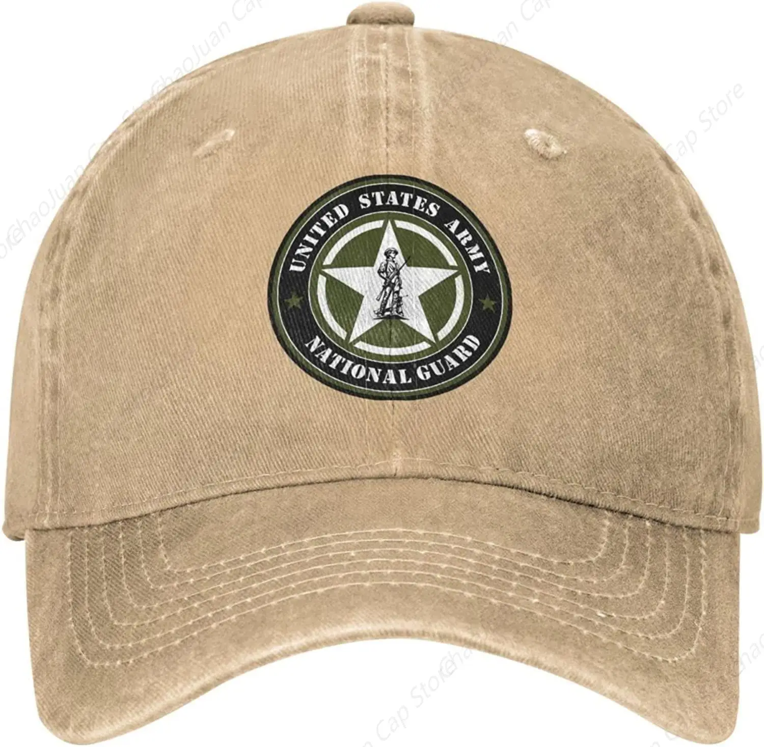 Бейсболка Национальной гвардии США для мужчин и женщин, модная Регулируемая джинсовая шапка