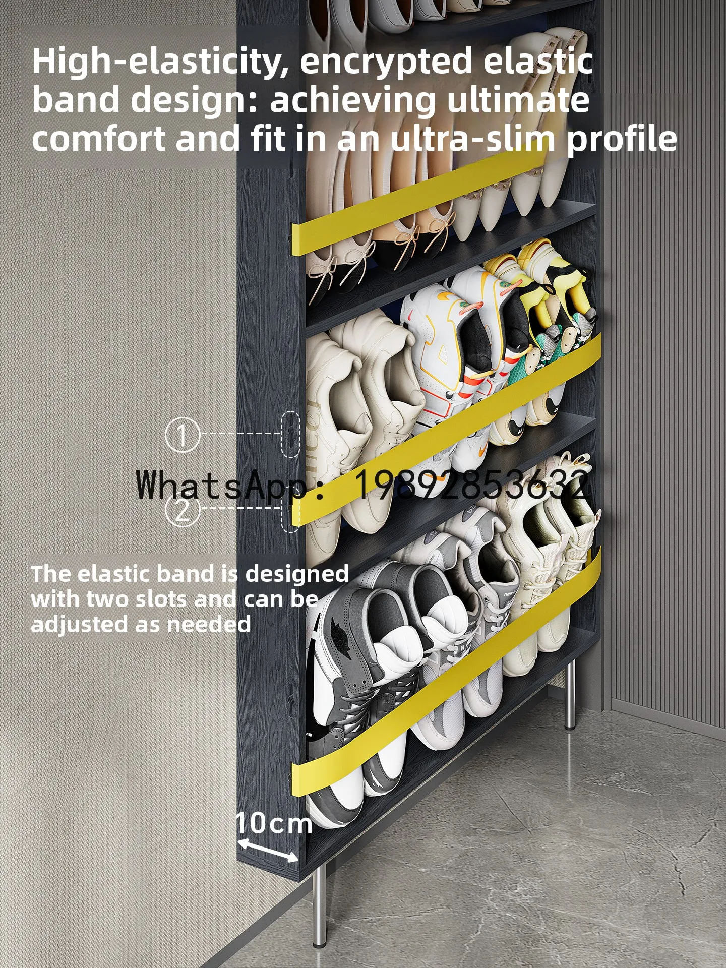 YFY Entryway Small Narrow Door Ultra-Thin Shoe Rack Multi-Layer Home Doorway Multi-Layer 2025 New Model