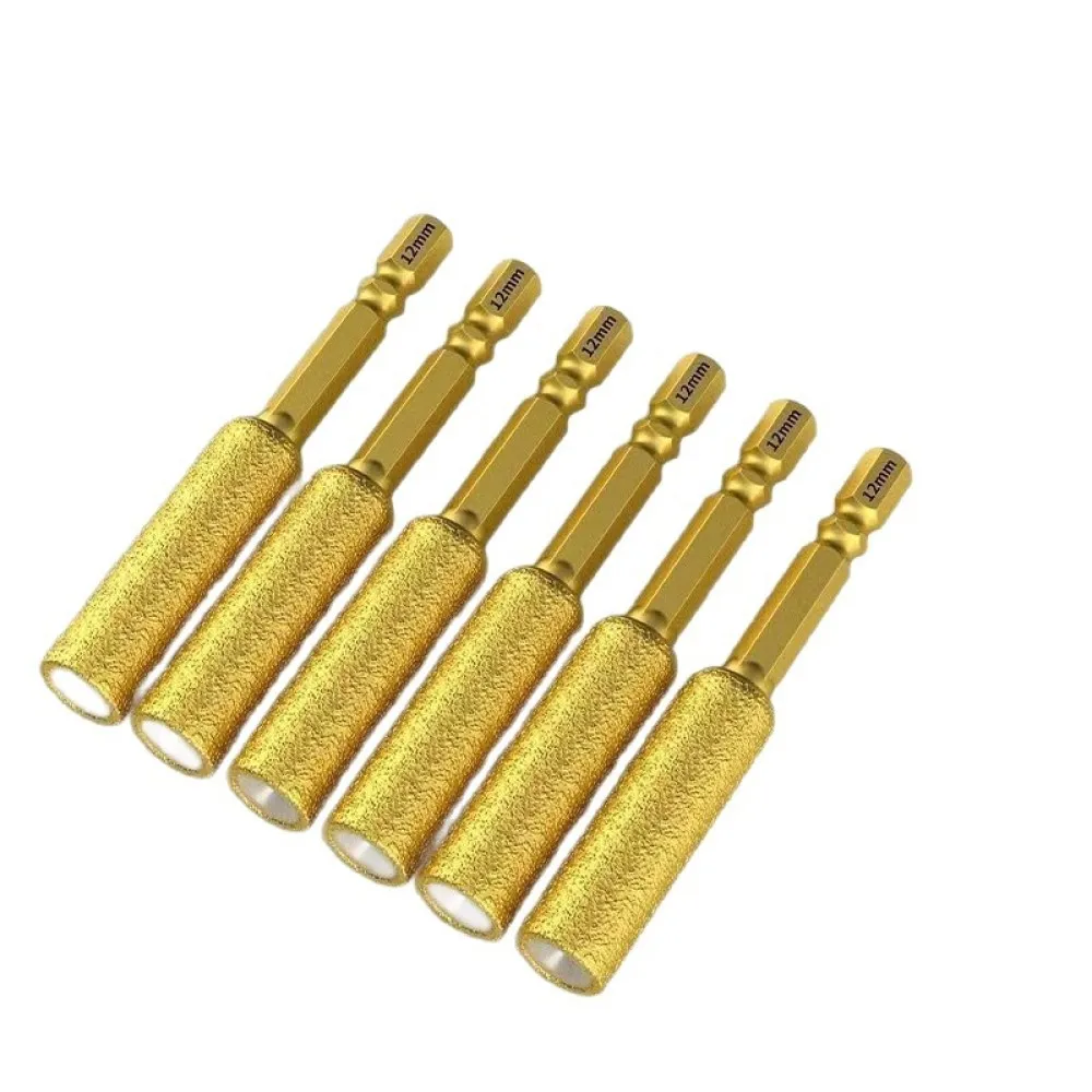 Diamond Hole Saw For Tile Glass Dry Drilling Brazed Drill Bit Grinding Cutter Milling Head Edging Construction Power Tool
