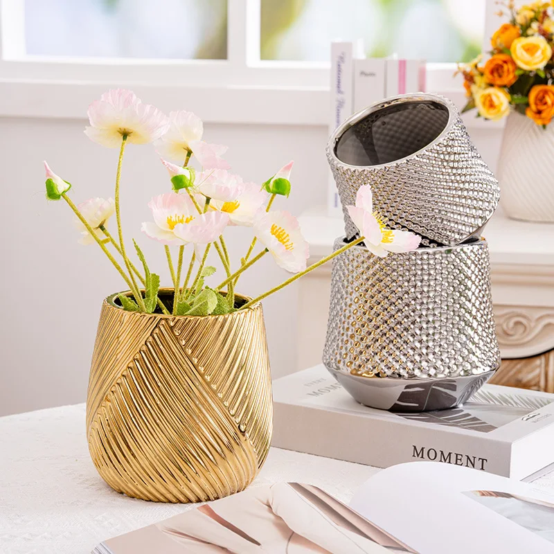 flower pot household European flower arrangement vase simulated flower decoration ornament simple