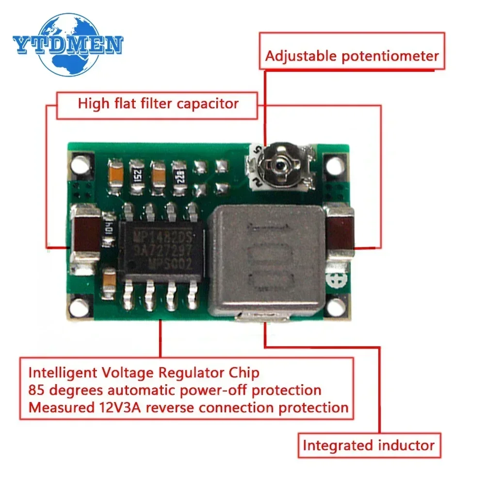 5/10pcs Mini360 RC Airplane Module Mini 360 DC-DC Buck Converter Step Down Module 4.75-23V To 1-17V 340KHz Mini-360 Ultra-small