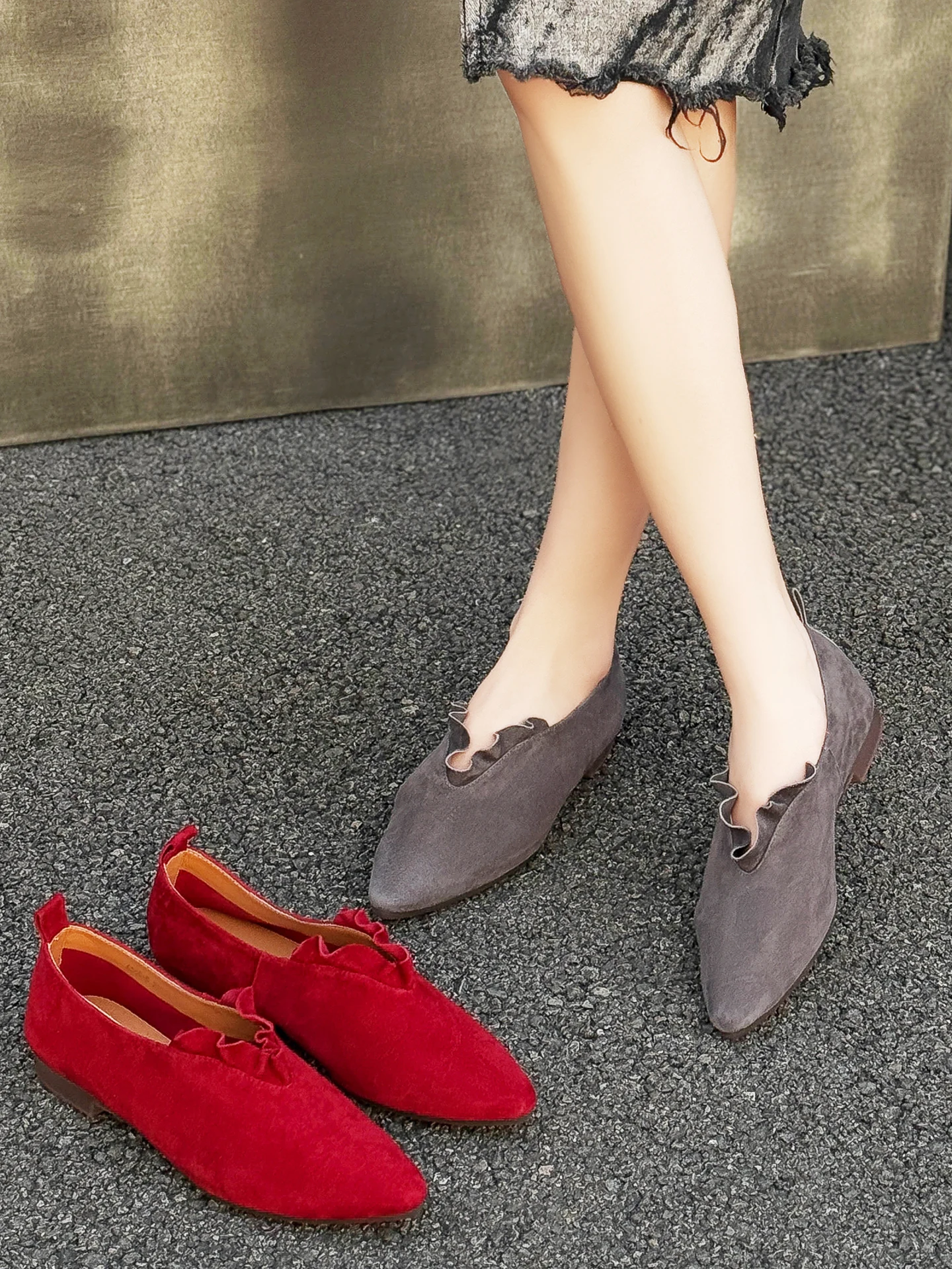 Comfortable Ladies' Pointed Toe Matte Leather Shoes 2026 New Style Spring Autumn American Trendy Vintage Shoe Soft Tendon Sole