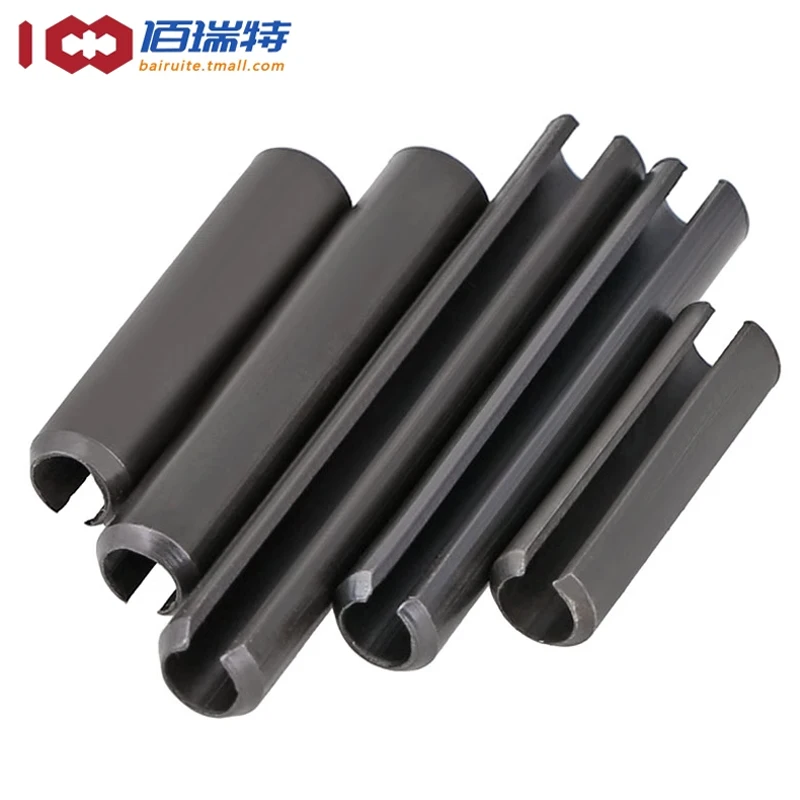 65Mn black elastic pin opening cylindrical pin positioning pin fixing pin hollow pin M8 M10 M12