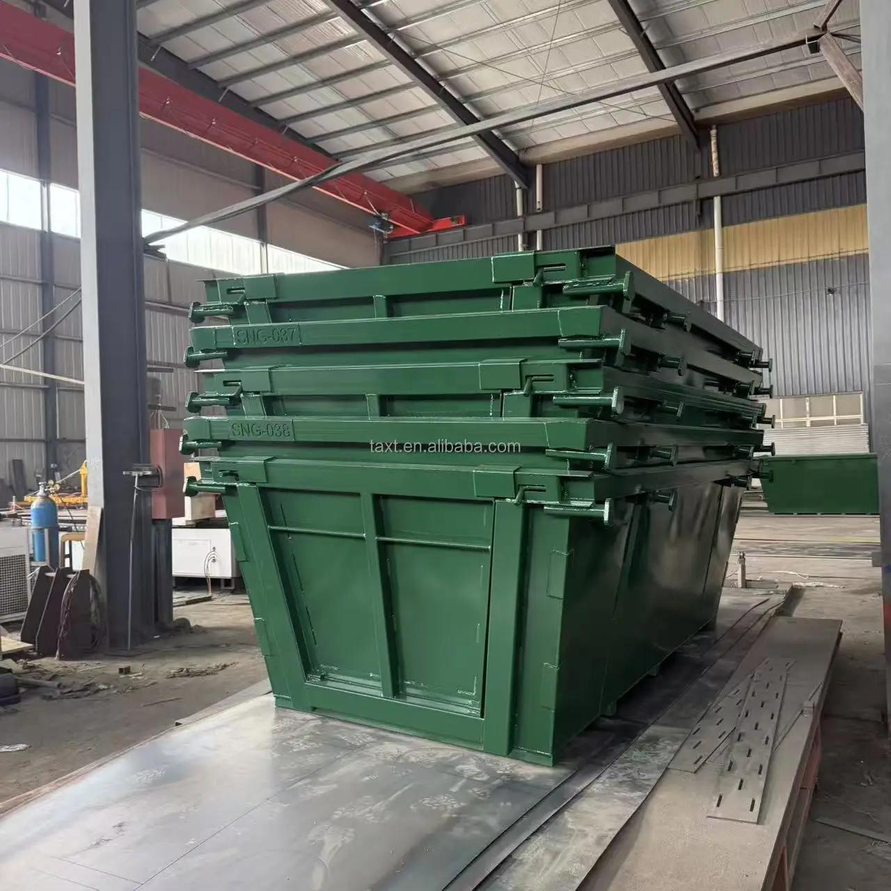 Australian Standard Marrel Skip Bin Heavy Duty Steel Skip Bin for Waste Management Crane Lift Skip Bins