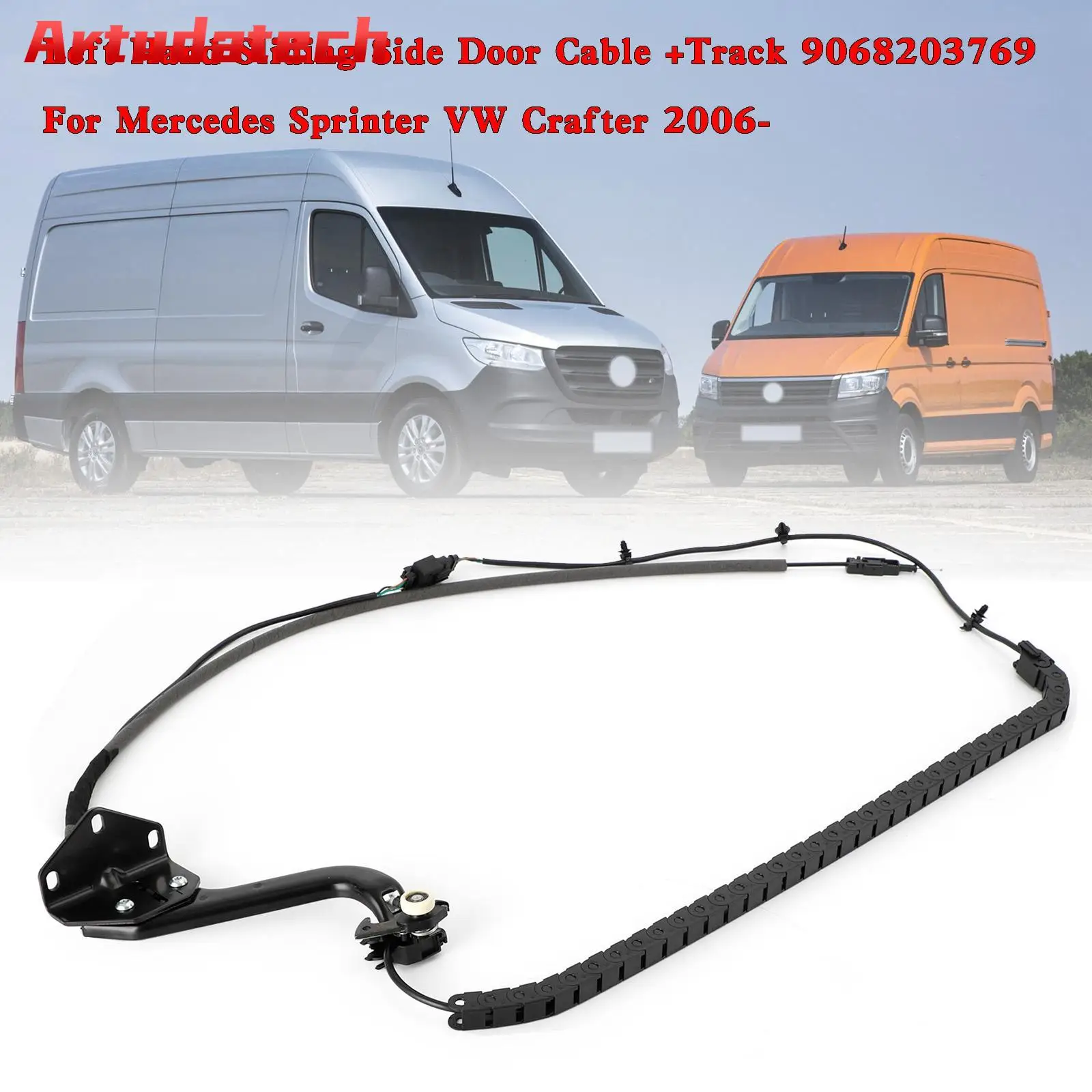 

Artudatech Left Hand Sliding Side Door Cable +Track 9068203769 For Sprinter VW Crafter 06- Car Accessories