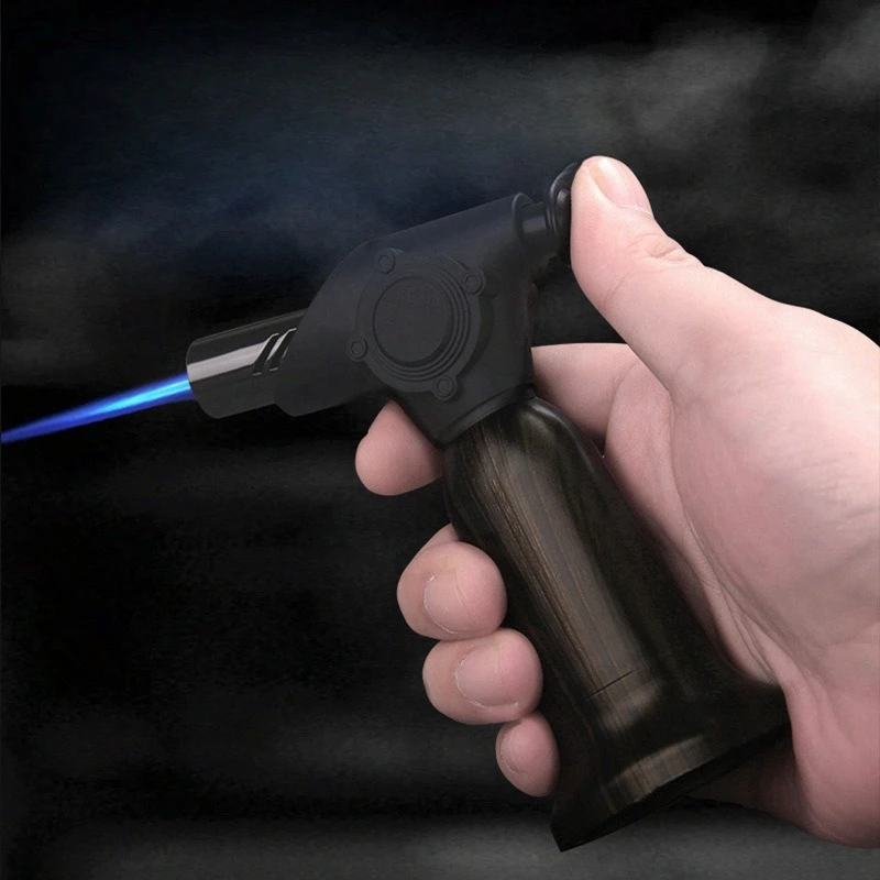 Butane Welding Torch Gas Lighter Multifunction BBQ Cooking Flamethrower Metal Kitchen Tools and High flame Cigar Ignition Guns