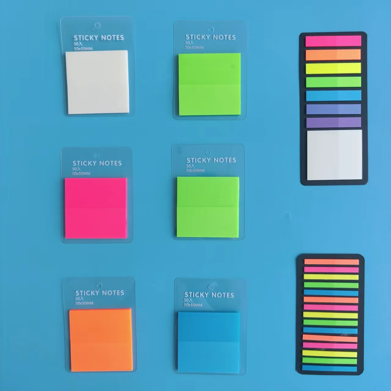 กระดาษโน้ตแบบใส 8 แพ็ค, สติกเกอร์โน้ตแบบลอกออกได้, กระดาษโน้ต, สมุดโน้ตใส อุปกรณ์เครื่องเขียนสำหรับโรงเรียนและสำนักงาน, แถบโน้ตแบบติด