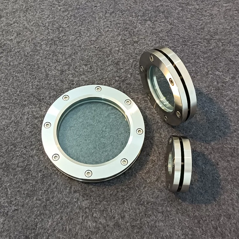 304 316 stainless steel flange sight glass tempered glass high temperature observation window welding high borosilicate