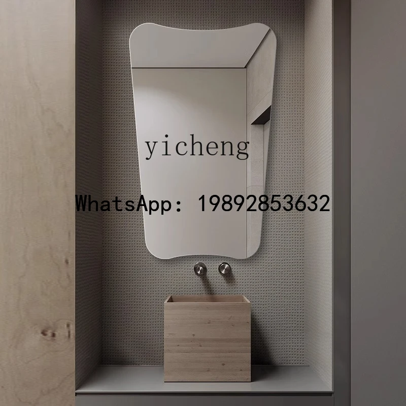 bathroom mirror toilet wall hanging can be pasted washbasin mirror non-punching makeup mirror