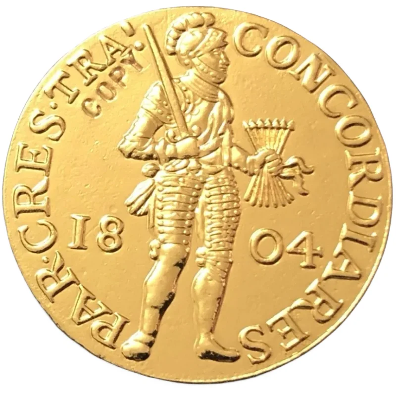 

1804 Netherlands 1 Ducat French Protectorate Gold Copy Coin