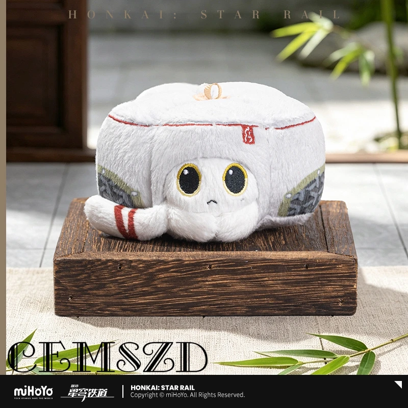 [Genuine] Game Honkai Star Rail Ruan Mei's Creation Critter Pick Trash Cat Cake Cosplay Pendant Anime Caracter Halloween Gifts