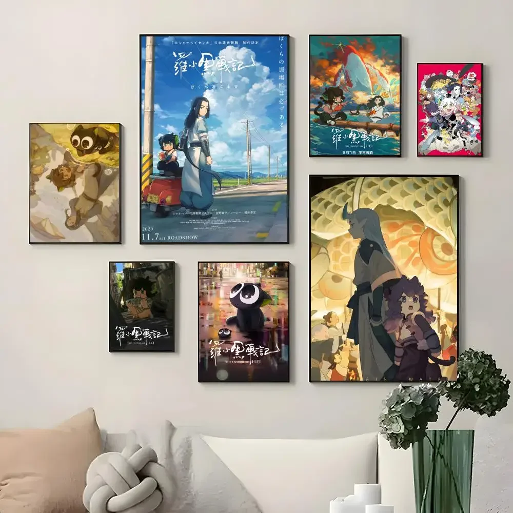 Anime T-The L-Legend O-of H-Hei Poster Waterproof HD Wall Art Decal Self-Adhesive Aesthetic Decor For Home Living