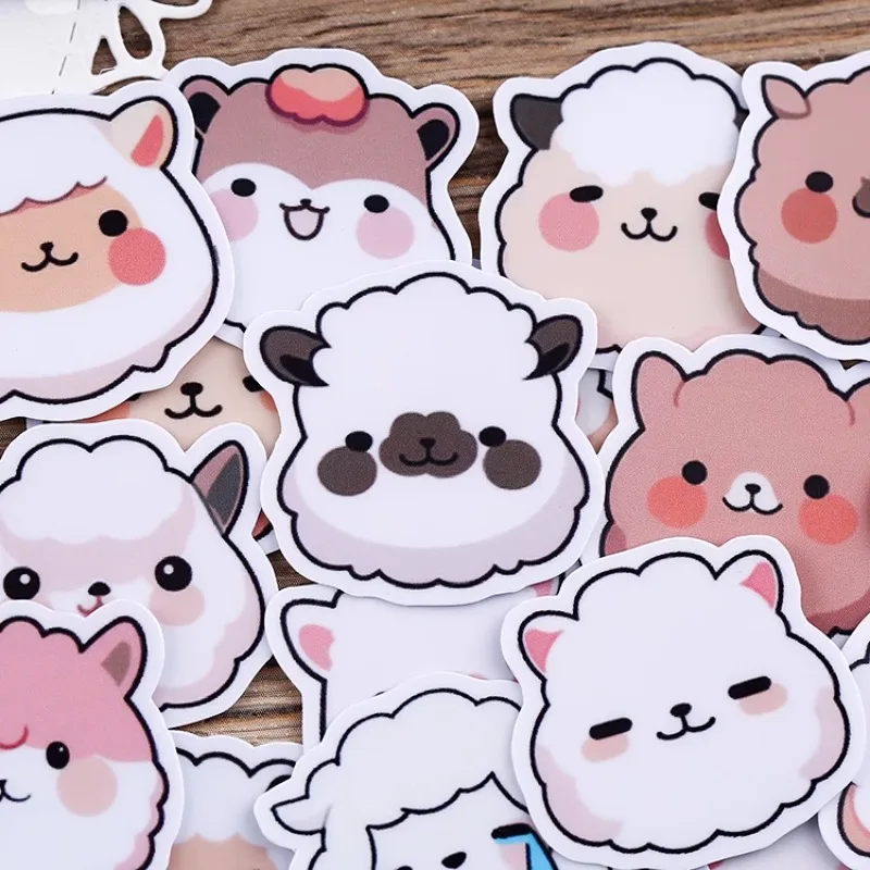 , 40pcs Cute Animal Stickers for Scrapbooking Waterproof Stationery  Cartoon Emojis for Planners, Phone Cases and Tablets