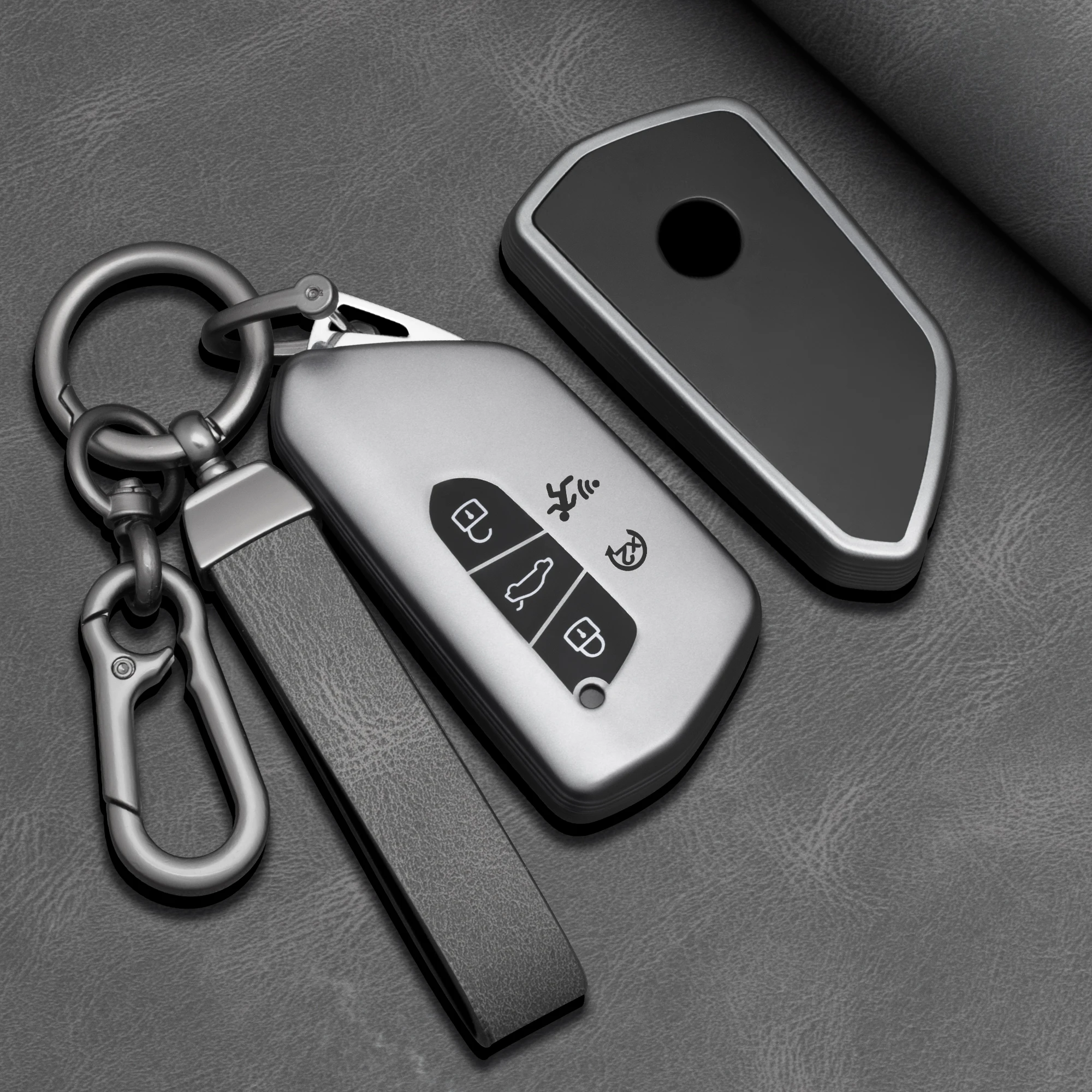 Für 2024 2025 2026 VW Atlas Cross Sport Tiguan für 5-Tasten TPU Autoschlüssel-Hülle Abdeckung Schlüsselanhänger – Detail 3