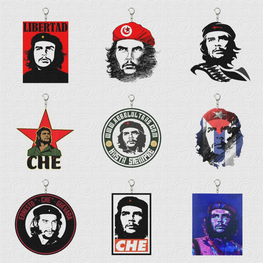 

6CM NEW Anime Che Guevara Acrylic Keychain Model Cosplay Charm Characters Ornament Accessories Goods Christmas Gifts