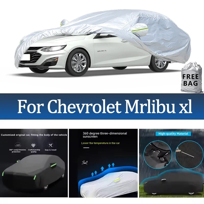

For Chevrolet Mrlibu Xl Car Cover Outdoor Protection Covers Snow Sunshade Waterproof Dustproof Exterior UV Car Accessories
