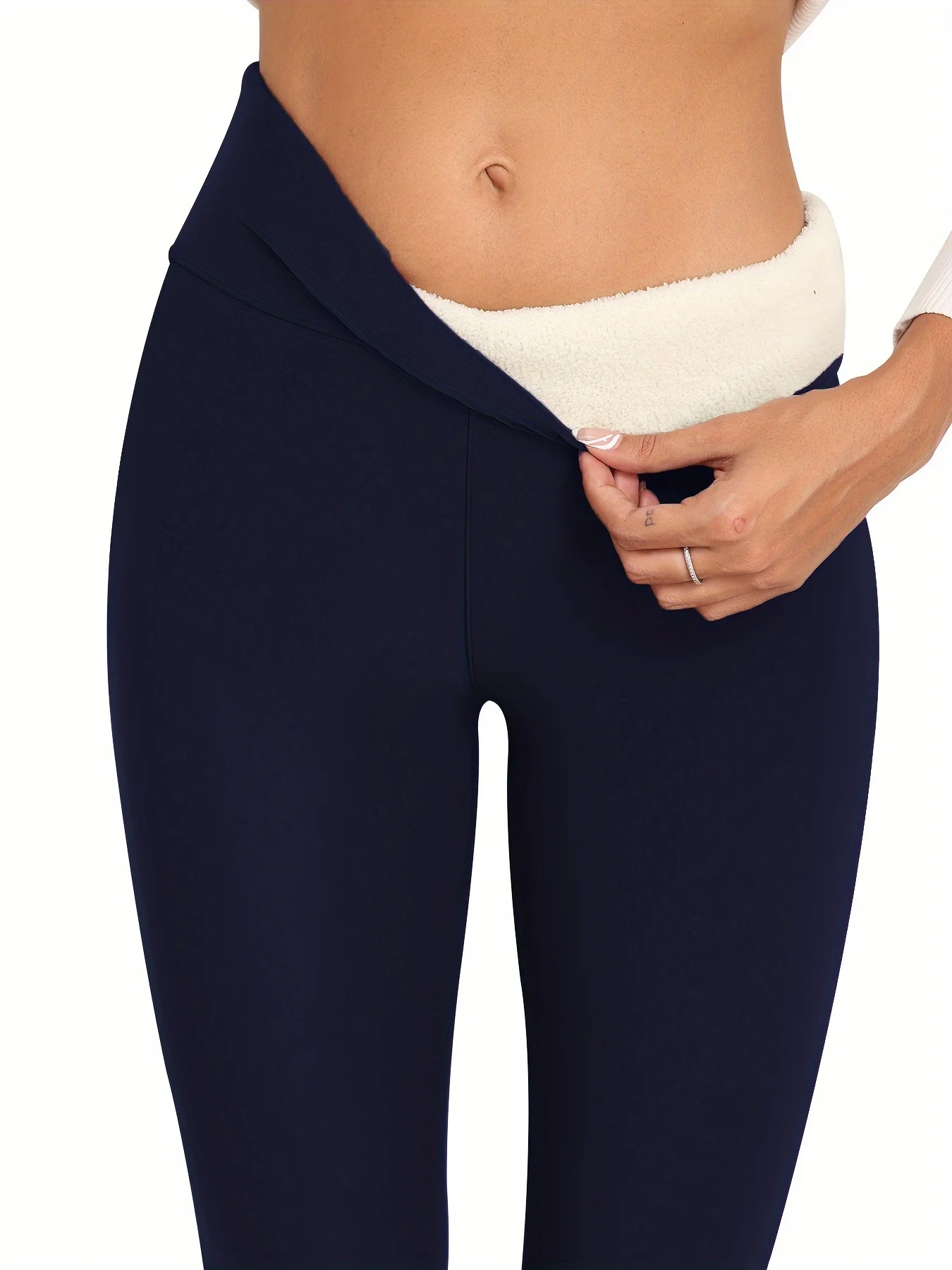 Women's Winter Leggings | High Elasticity | Fleece-Lined | Thick and Warm | Casual High-Waisted Base Layer Pants