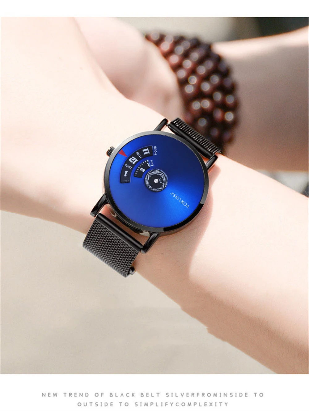 Student Herenhorloge Persoonlijkheid Nieuwe Zwarte Technologie Trend Wijzerplaat Mode Alle Duurzame Gentleman Leisure Jeugd Sport Heren Horloge