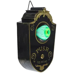 Spooky Halloween Door Bell Ornaments Doorbell Decorations Toy Animated Eyeball Electronic