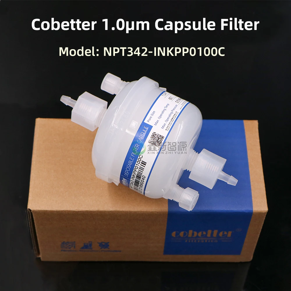 

Cobetter DISPOSABLE FILTER CAPSULE NPT342-INKPP0100C Inkjet Printer Ink Filter 1.0um