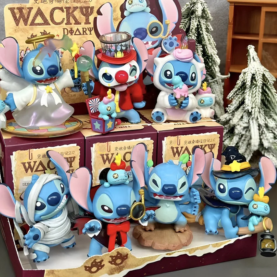 

Лидер продаж Disney Stitch Забавный дневник 2.0 Слепая коробка Стич Периферийные модные игрушки Куклы Настольные украшения для девочек Праздничные подарки