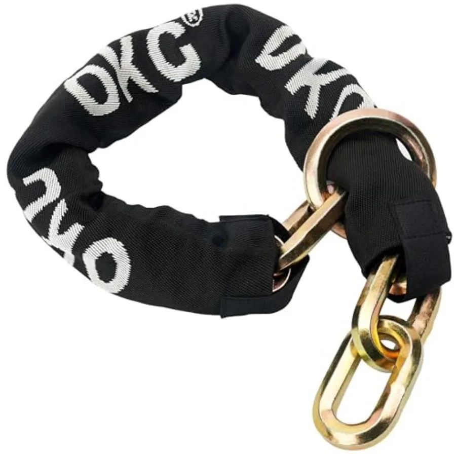 OKG Maximum Heavy Duty Security Chain 2.6 ft x 1/2 in Thick Hardened Alloy Steel Cut Proof Chain for Motorcycles E-Cargo Bike G