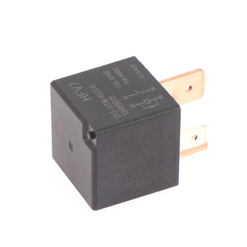 1 PC 12V Relay HFV7 012-HTM-R 70A 12VDC 4Pins Car Relay