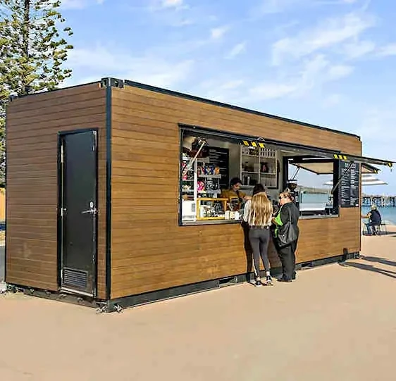 New Shipping Container Fast Food Restaurant Mobile Restaurant Shipping Container Cafe 20ft For Sale