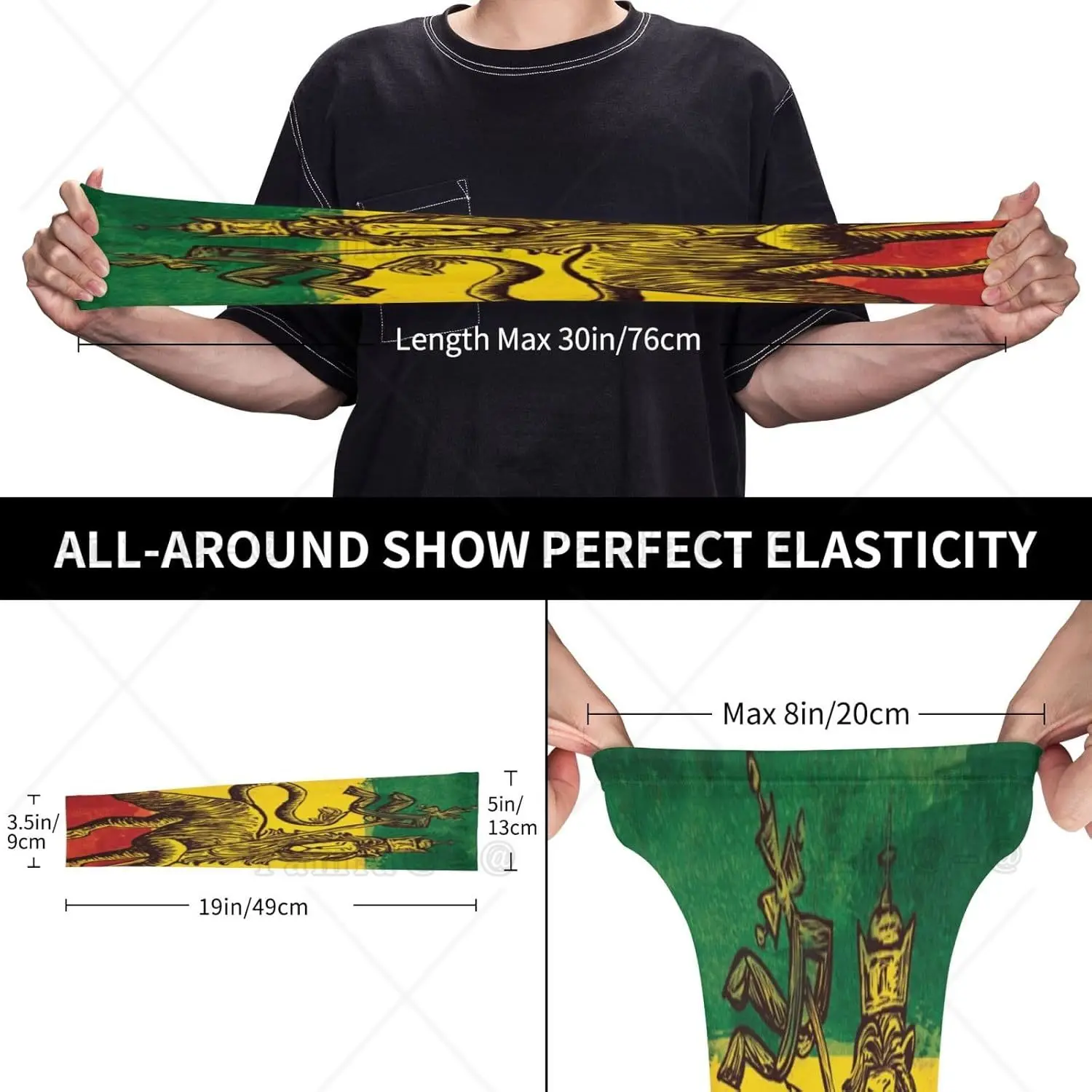 Reggae Rasta Banner Lion Arm Sleeves ป้องกันรังสียูวี Sun Unisex Sport Ice Silk Sleeves