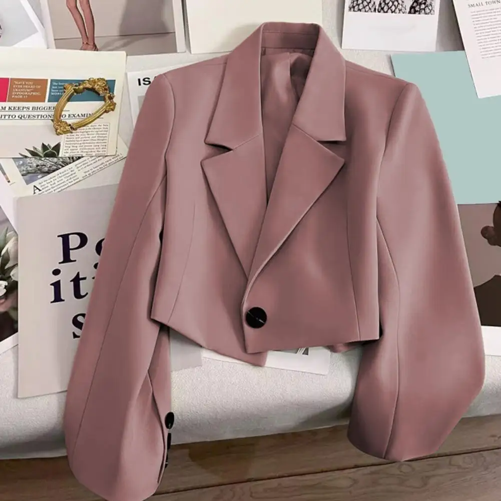 2024 New Office Cropped Blazer primavera donna Street manica lunga giacca autunno inverno moda donna Blazer Versatile