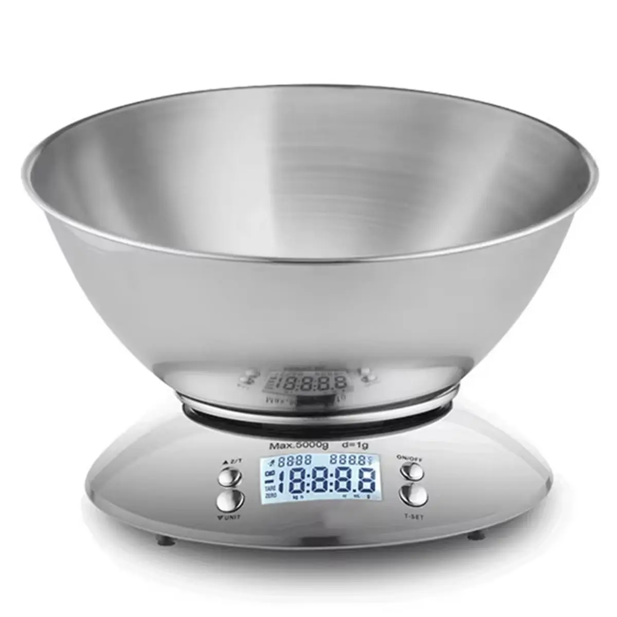 2026 Trend Household Stainless Steel Kitchen Scale with Bowel Household Scale Split Design Accessories Food
