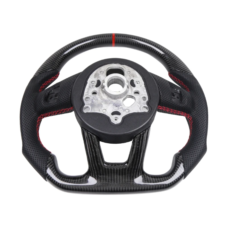 Real Carbon Fiber Sports Steering Wheel for Auto Interior Modification and Replacement Parts - view 2