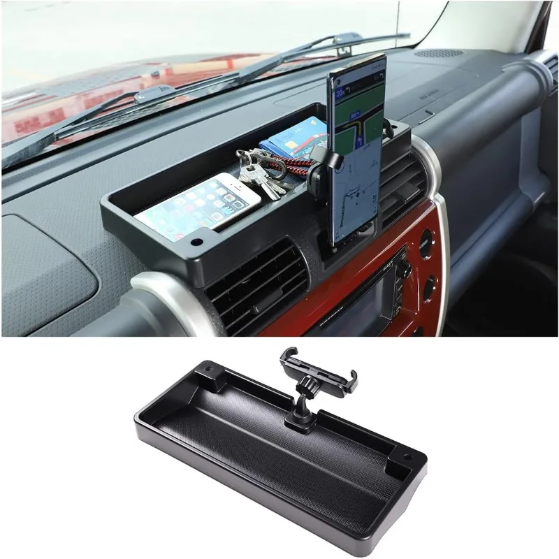 

For Toyota FJ Cruiser 2007-2021 Car Center Console Dashboard Storage Box Dash Organizer Tray Phone Holder Interior Accessories