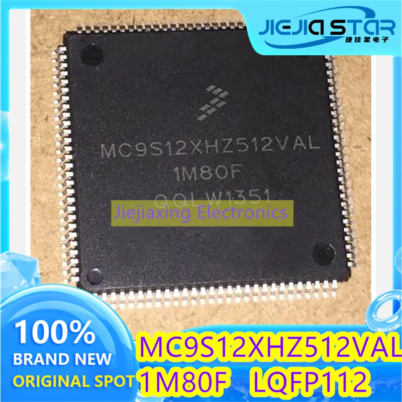 MC9S12XHZ512VAL 1M80F LQFP112 Processador Automotivo Instrumento Cu, 100% Novo, Autêntico Ponto, 1 a 15 Peças