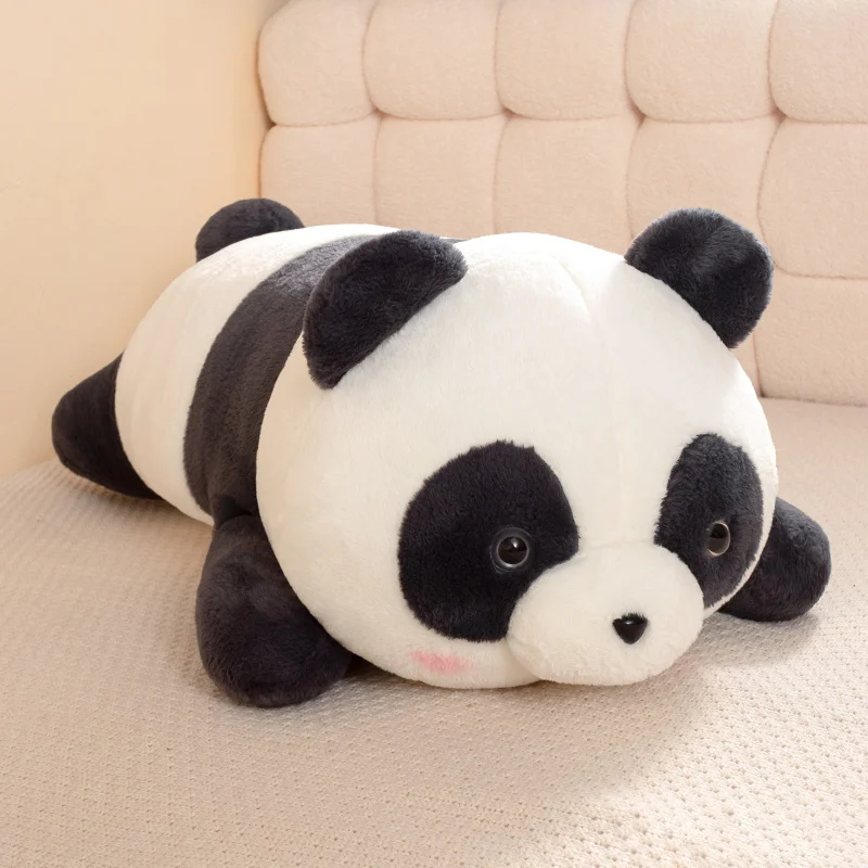 

Cute Panda Plush Toy 3 Sizes Soft Fluffy Black and White Stuffed Animal Pillow for Panda Lovers and Home Decor.