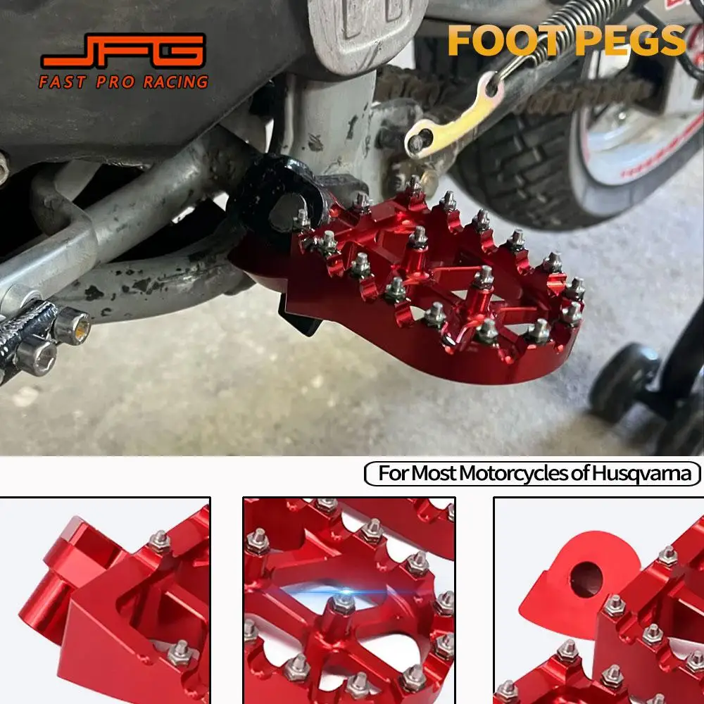 

Foot Pegs Rests Pedals For Husqvarna WR125 WR250 WR300 TC250 TC450 TC570 TE250 TE310 TE450 TE510 CR125 SM400R TC449 Motorcycle