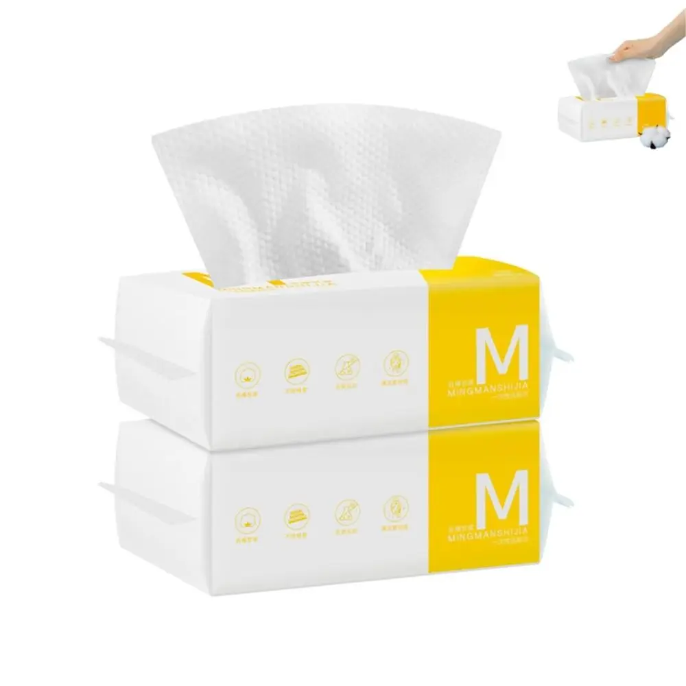 Pull Out Daily Clean Towel Ultra-Soft Drying Face Facial Cleansing Cloth Dry And Wet Use Super Absorbent Facial Cleansing Tissue