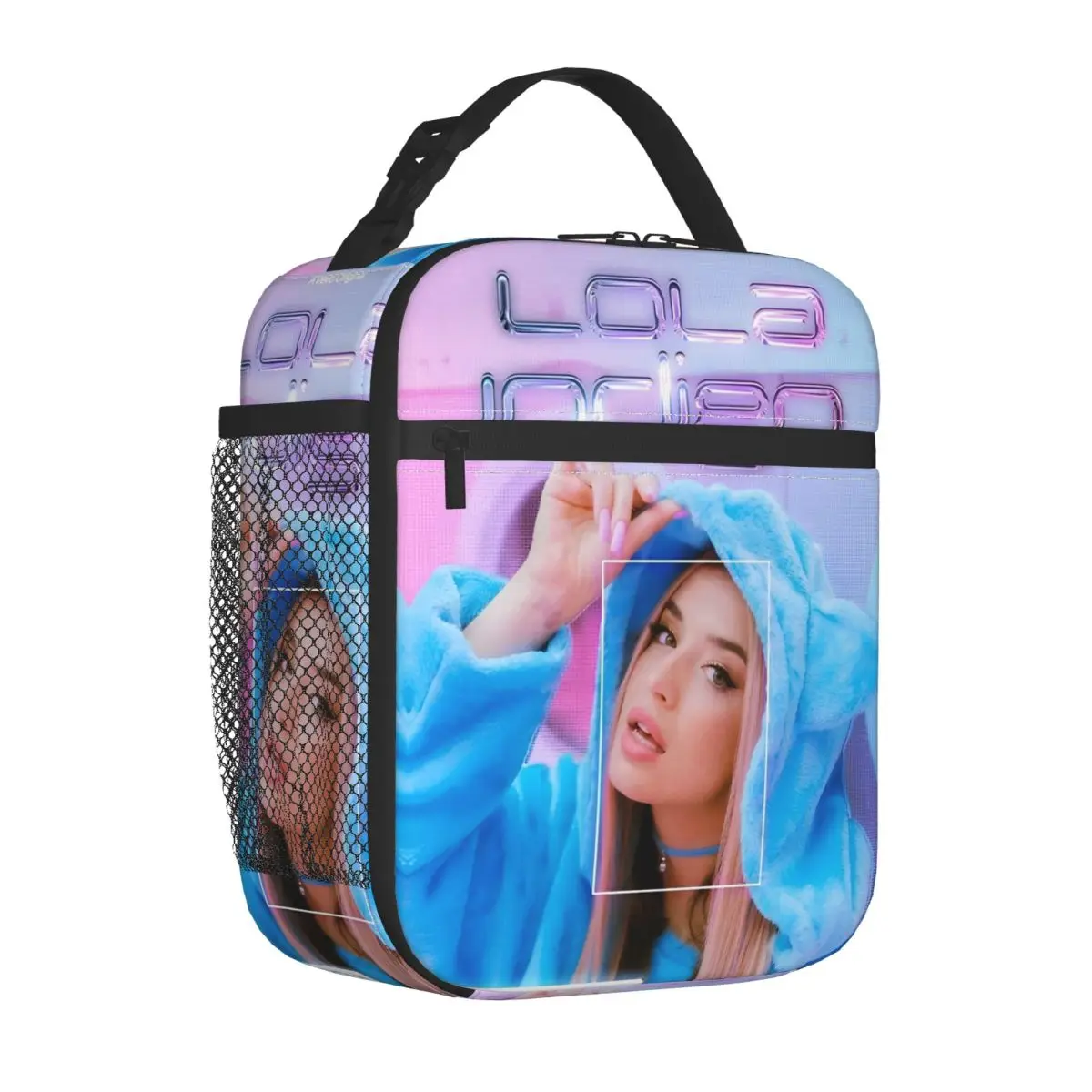 Lolas Indigos Singer معزول حقيبة الغداء مانعة للتسرب حاوية الغداء حقيبة للحفاظ على البرودة حمل علب الاغذية المدرسة في الهواء الطلق الرجال النساء