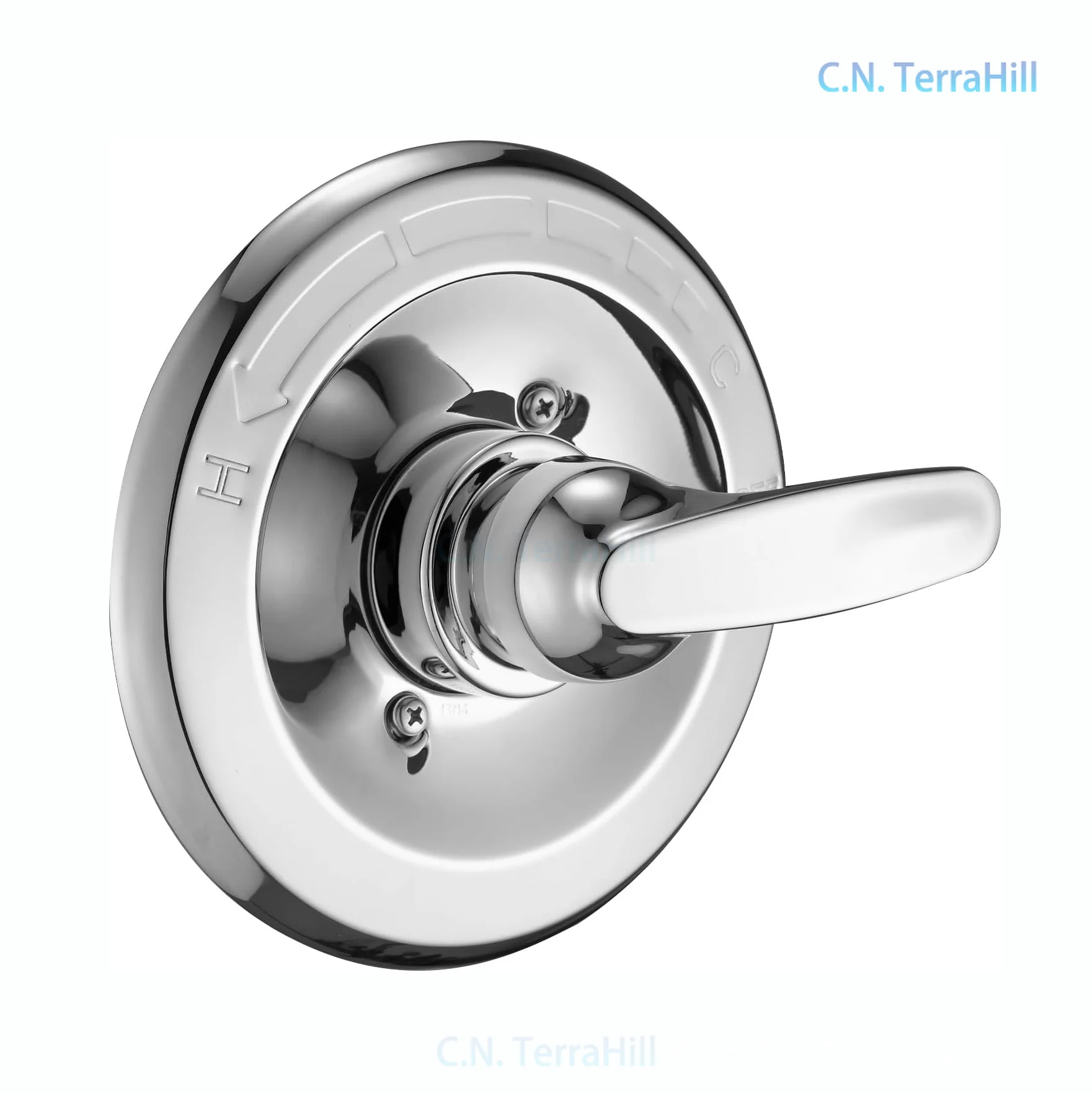 Shower Valve Trim Kit Cover Plate with Handle Replacement for Delta 13/14 Series