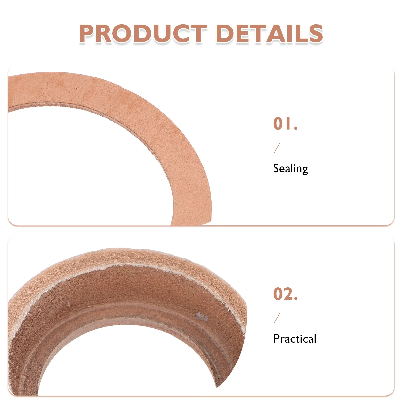 1Set Pitcher Pump Seal Cup Cowhide Washer for Well Hand Pump Repair Water System Seal Cup Replacement Parts Gasket