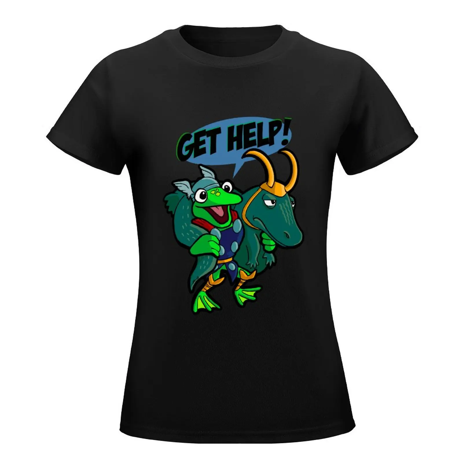 Get Help! T-Shirt plus size tops shirts graphic tees summer top tops cat shirts for Women