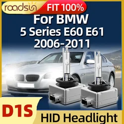 Upgrade 6000K White Bright Hid Xenon Blub 35W 5-Min Plug-N-Play Headlight for Bmw 5 Series E60 E61 2006 2007 2008 2009 2010 2011