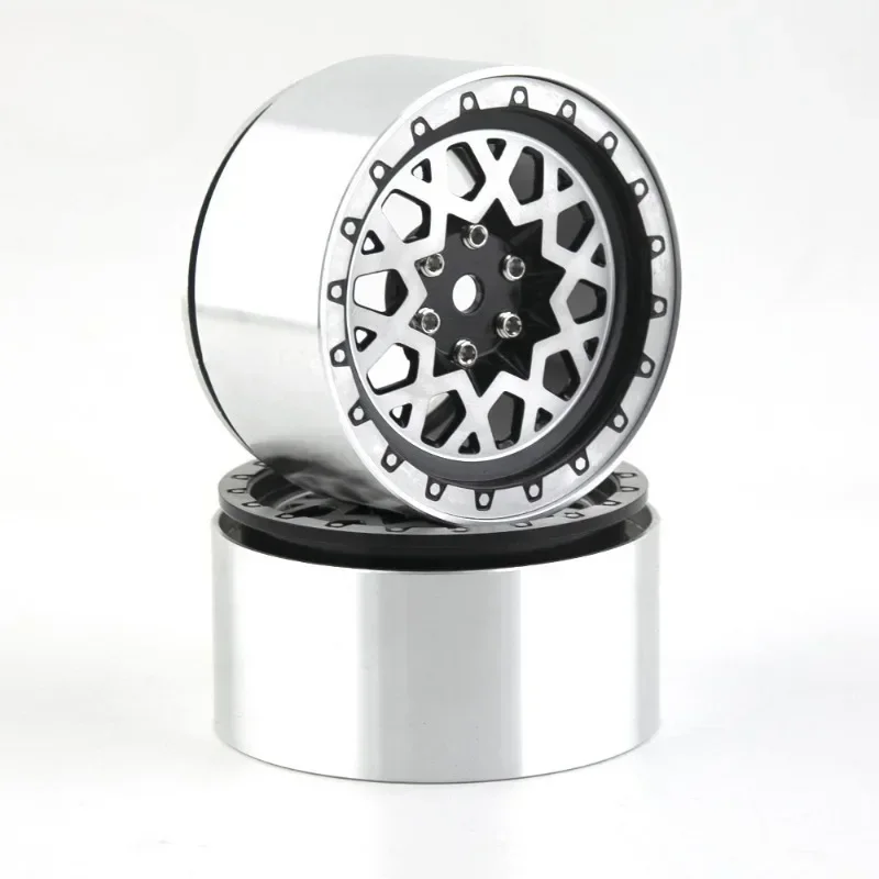 

1:10 Scale Aluminum Alloy Metal Wheel Hub For Crawling Car Easy Control 2.2 Inch Wheel Rim Lock Universal Fit Remote Control Toy