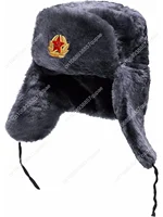 Sombrero de piel rusa BELEON Ushanka - Sombrero de cazador del ejército soviético - Sombrero de invierno