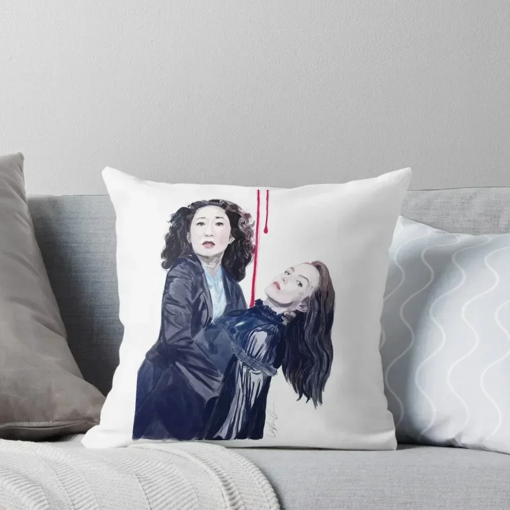 

Killing Eve Throw Pillow Cushion Cover Set covers for pillows christmas supplies pillow