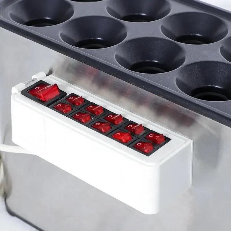 Commercial Breakfast Egg Bag Sausage Machine 10 Holes Independent Switch Control Automatic Pop Up Maker for Home Kitchen Use