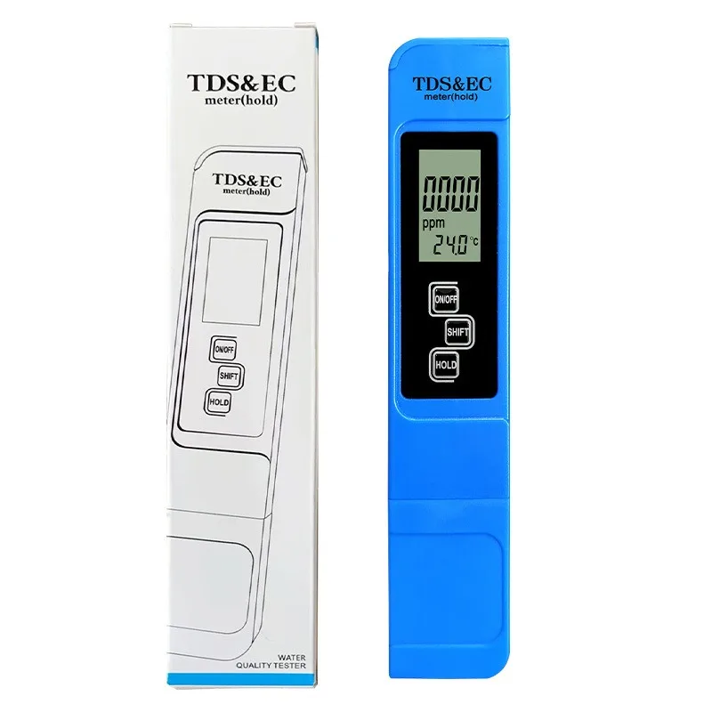 

TDS PH-метр, цифровой тестер воды, 0,01 л, высокоточный PH-метр, 0-9990 ppm, тестер температуры, TEMP PPM